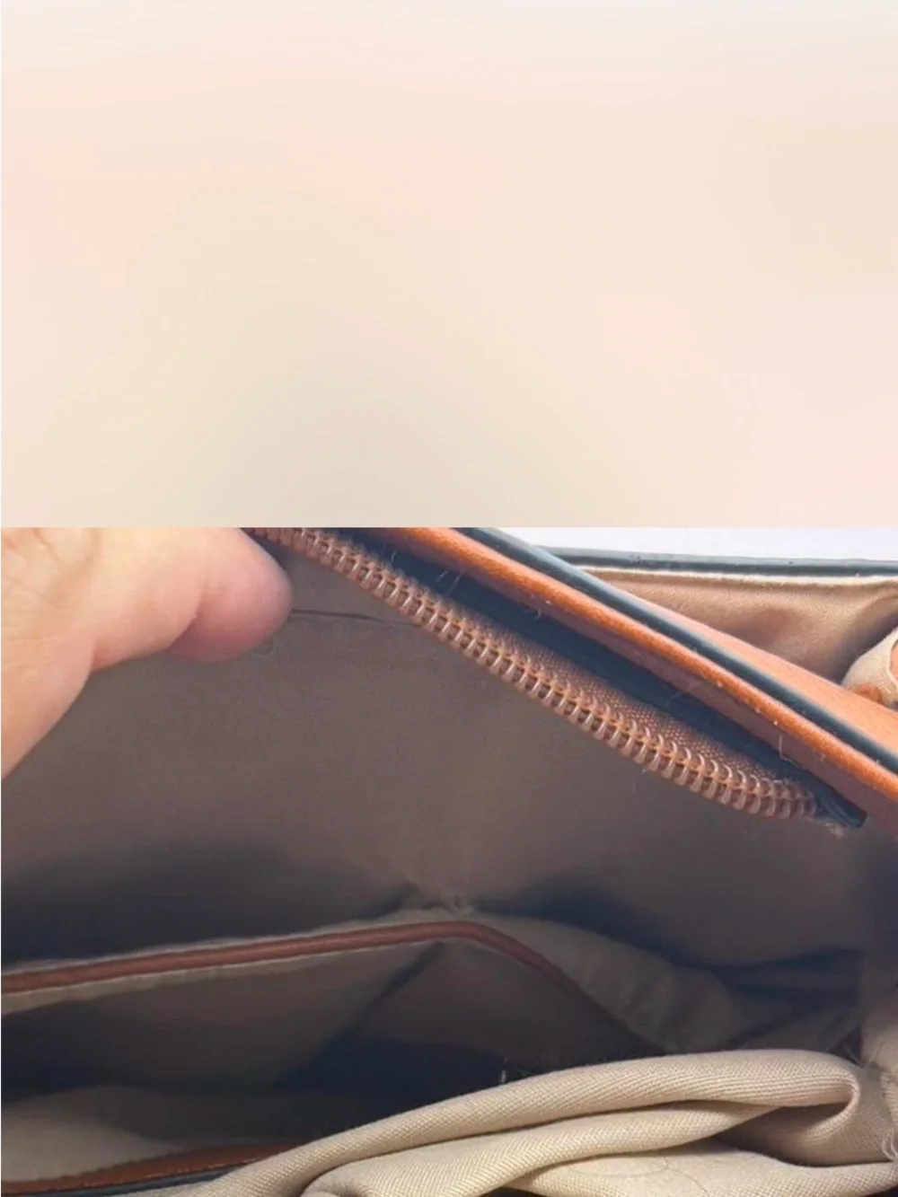 Michael Kors Tan Leather Tassel Crossbody Bag